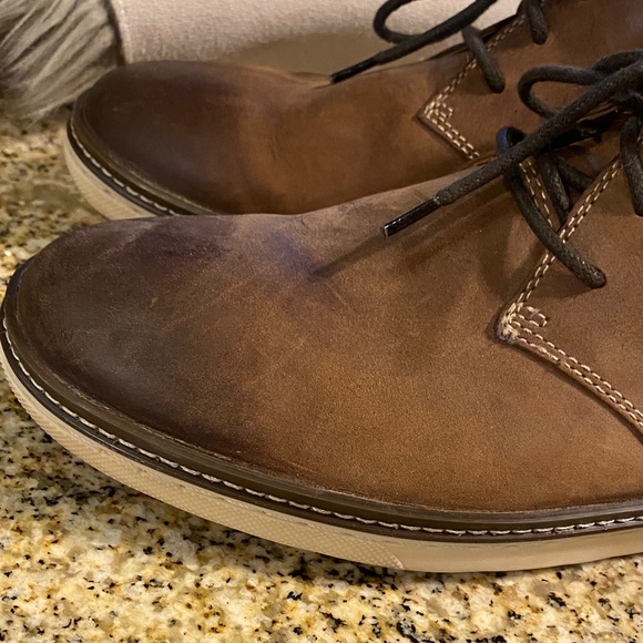 Johnston & Murphy Brown Sheepskin Leather Chukka Boots main image 5